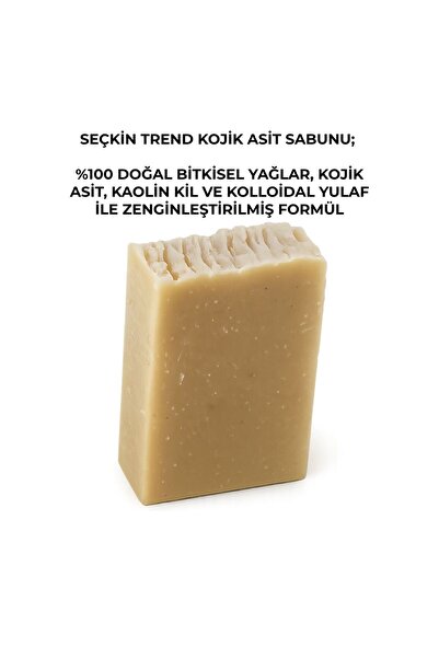 Seçkin Trend %100 Doğal Kojik Asit Sabunu – Koyu Leke Görünümü, Eşit Cilt Tonu ve Aydınlık Görünüm Desteği