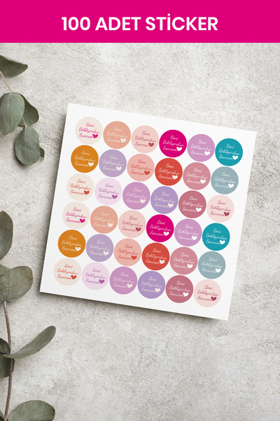 Paytak Moda 100Pcs Thank You Stickers Packaging Shipping Sticker Pyt0Kstk131