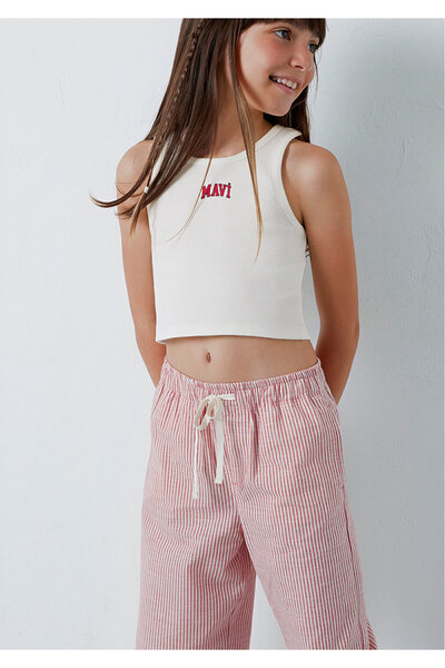 Mavi Tricou Ecru cu logo imprimat, croială ajustată 7610336-20814