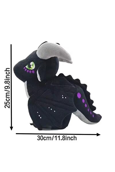 SHXI black Wings of Fire Plush Toys Dragon Soft Stuffed Animal Doll Cute Comp...