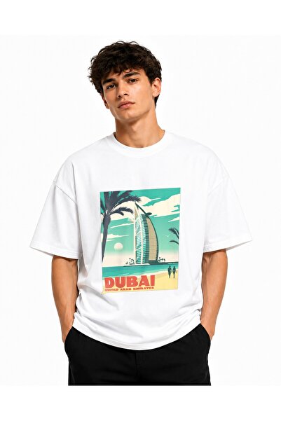 Inscriptie Tricou Unisex Bumbac Premium Casual " Dubai "