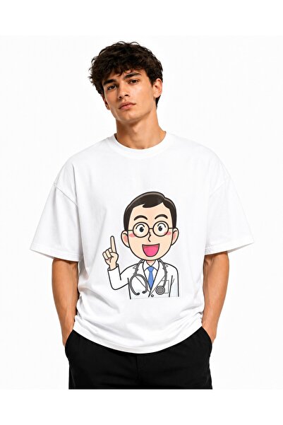 Inscriptie Tricou Unisex Bumbac Premium Casual " Doctor with stethoscope "