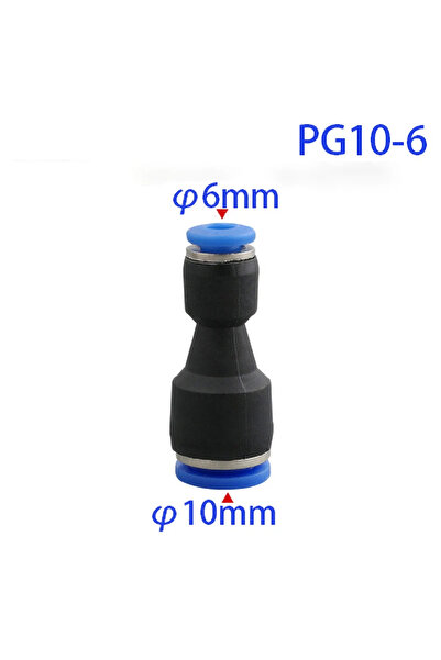 Choice10 5PCS PG10-6mm Pu Pneumatic Fittings Plastic Connector PG 4mm 6mm 8mm...