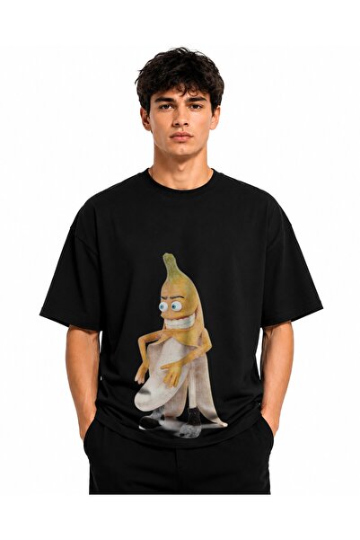 Inscriptie Tricou Unisex Bumbac Premium Casual " Banana pervers "