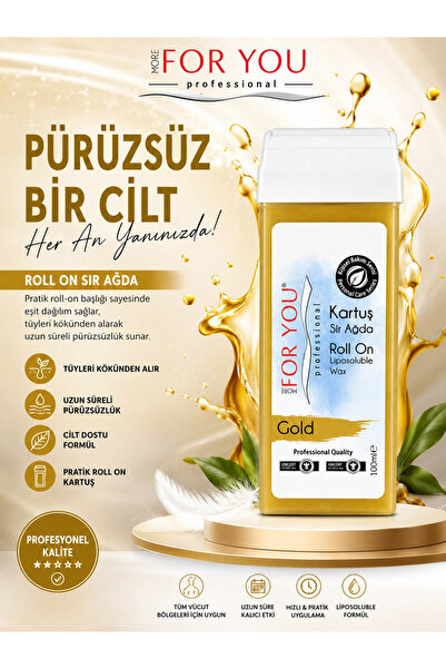 More For You Bitkisel Kartuş Sir Ağda Gold ( Altın ) 100 ml