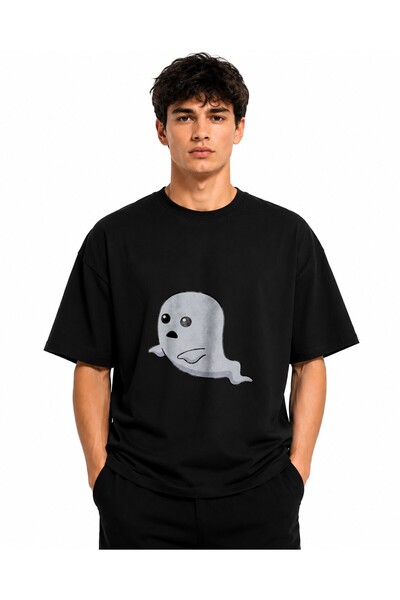 Inscriptie Tricou Unisex Bumbac Premium Casual " Fantoma mica "