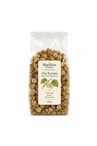 BlackSeaOrganics Doğal Katkısız Dut Kurusu 150g – Yeni Mahsül Kurutulmuş Dut