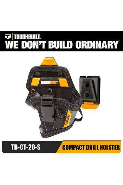 Choice 1pc Toughbuilt Compact Drill Holster, with ClipTech Hub, Drill-bit Poc...