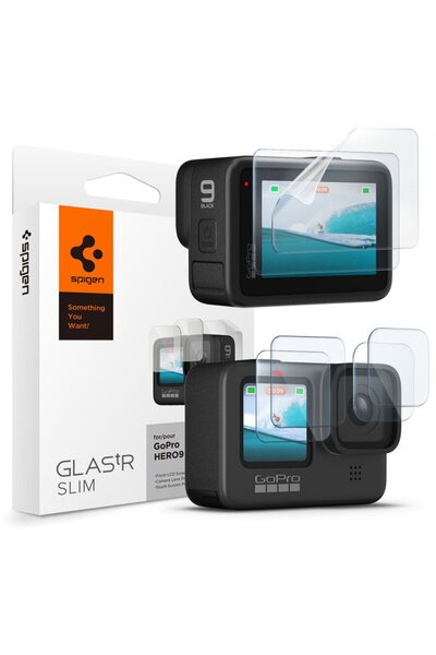 Spigen GLAS.TR SLIM STICLĂ CĂLITĂ + FOLIE 2-SET GOPRO HERO 9 / 10 / 11 / 12 T...