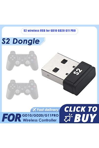 Choice جهاز استقبال S2 لـ GD20، دونجل USB S2 لـ GD10، عصا ألعاب 4K لاسلكية لل...