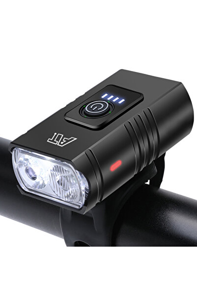 Choice black Bike Light T6 LED Bicycle Front Lamp Type-C Rechargeable MTB Hea...