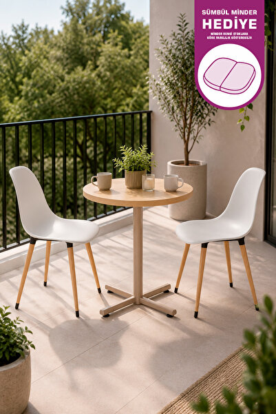 VİLİNZE Eames Sandalye Payas Metal Ayak Mutfak Bahçe Balkon Bistro ve Cafe Ma...