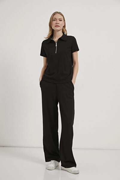 Arma Life Armalife 7077 zipper detail blouse with elastic waist trackpants wo...