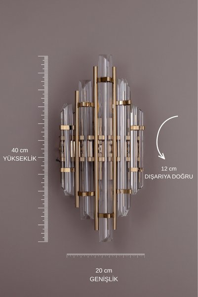 Elite Lighting مصباح حائط حديث بلون العسل من هيلينا كام