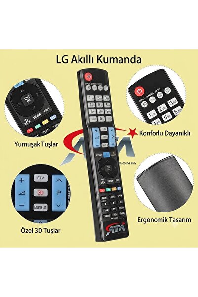 ATAELEKTRONİK Lg 930 Tv Lcd Smart Tuşlu 3d 4k Full Hd Tv Televizyon Akıllı Ku...