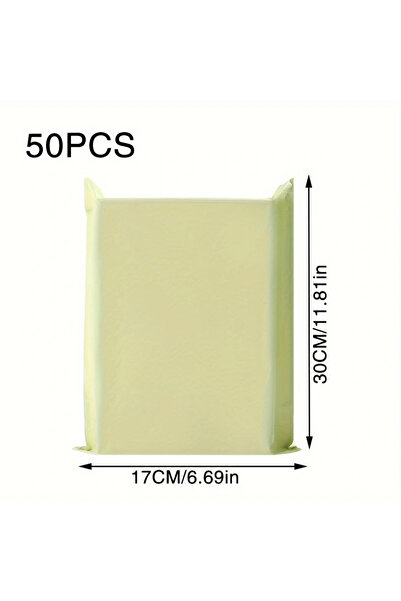 Choice 50PCS-17x30 50 PCS/Set Express Bag Packing Bag Thickened Cream apricot...