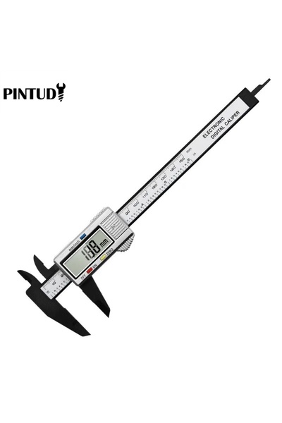 choice2 black silver 1PC Plastic Vernier Caliper Digital Display Caliper Mini...