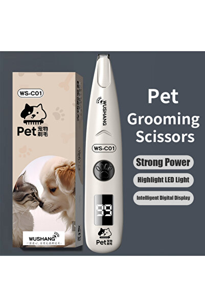 Choice White Pet Dog Electric Groomer Trimmer with LED Light Waterproof Pet F...