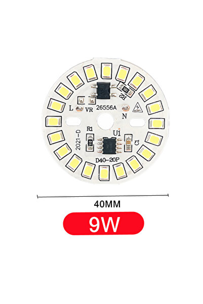 Choice أبيض بارد 220 فولت 9 واط - 10 قطع PwwQmm 10 قطع/مجموعة شريحة LED 15 وا...