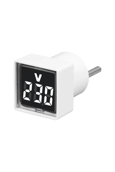 Choice White display 1PC LED Digital AC Voltmeter Indicator Square EU Plug Di...