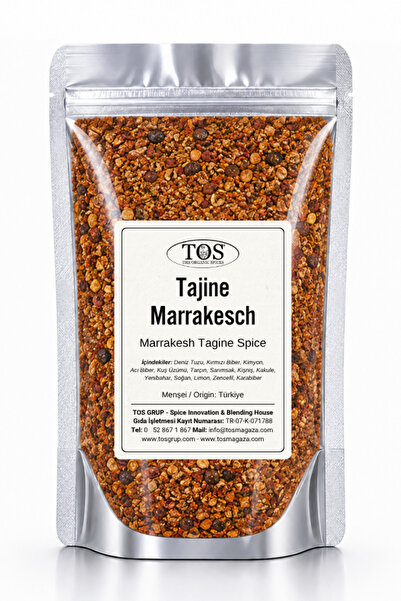 TOS The Organic Spices Tajine Marrakesch 100 gr Fas Mutfağı - Premium Quality...