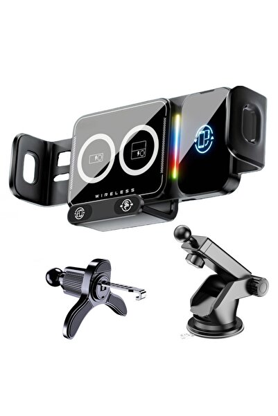 choice2 Sucker Edition 15W Universal Car Phone Wireless Charger Holder 90° Ro...