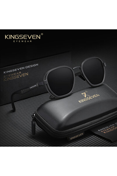 choice2 ClearGray Gray KINGSEVEN Brand Round Sunglasses Men Polarized Women E...