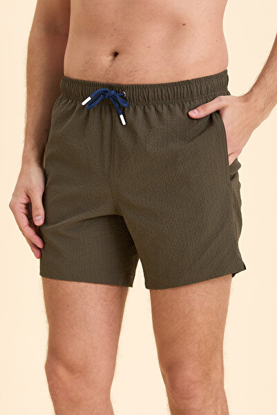 SMILE Lotus Khaki Swim Shorts