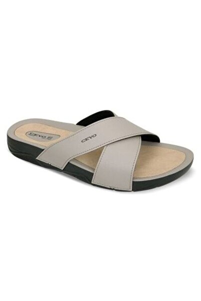 Ceyo 9877I Beige Orthopedic Men's Slippers