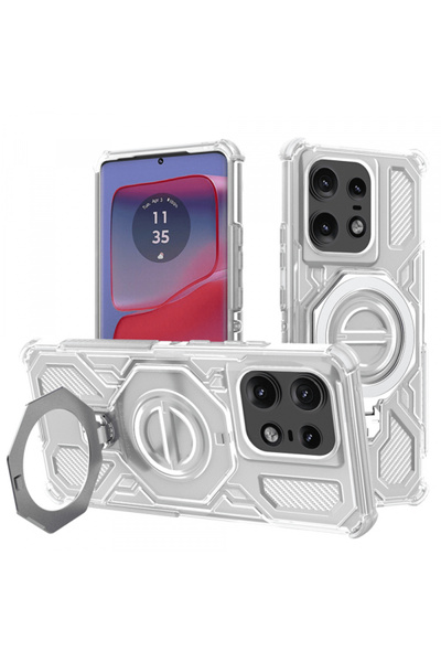 Motorola Husa pentru Edge 50 Pro, Techsuit, Carbon Shield Pro, Alba