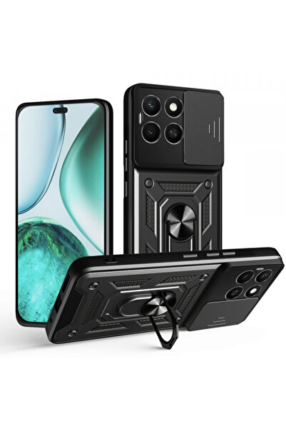 HONOR Husa pentru X8c, Techsuit, CamShield, Neagra