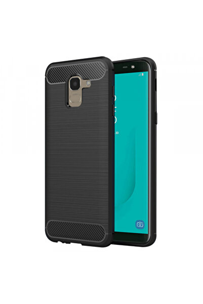 Samsung Husa pentru Galaxy J6 J600, Techsuit, Carbon, Neagra