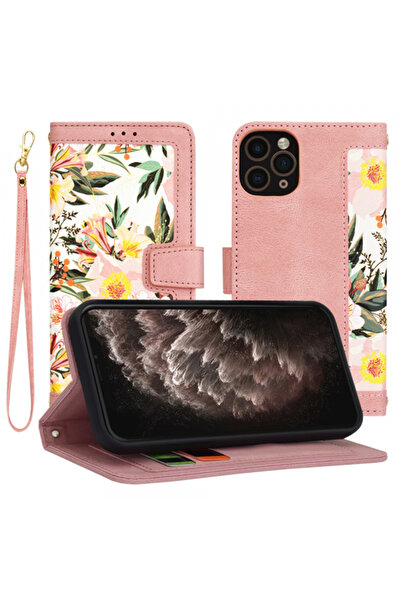 Apple Husa pentru iPhone 11 Pro, Techsuit, FlipCraft, Roz