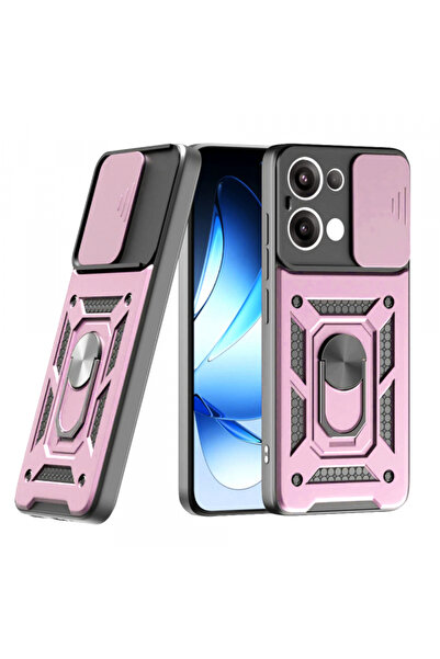 OPPO Husa pentru Reno13, Techsuit, CamShield, Roz