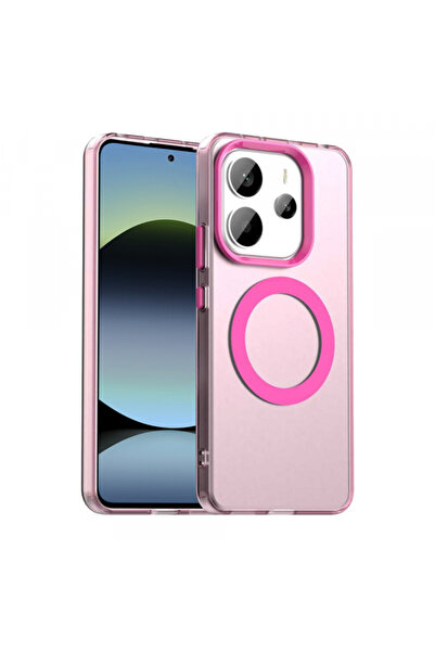 Xiaomi Husa MagSafe pentru Redmi Note 14 5G, Techsuit, CandyCase, Roz