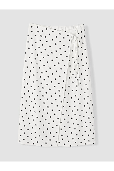LC Waikiki Peak New Season Side Tie Polka Dot Skirt