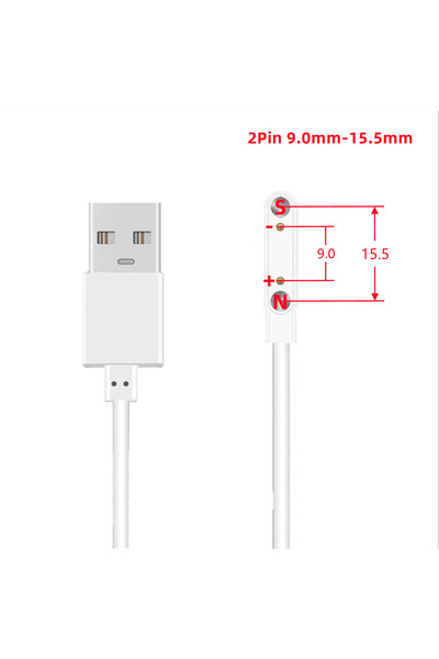 Choice9 كابل شحن مغناطيسي أبيض (2P 9.0-15.5 مم) بـ 2 و4 و5 دبابيس، من USB إلى...