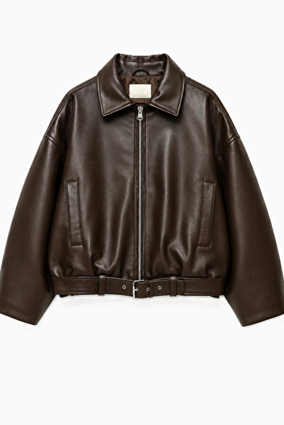 moda armanc Jachetă biker pentru femei, din piele ecologică, oversize, sezon ...