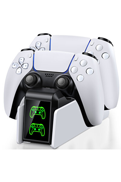 Choice1 FC400 DinoFire Charging Station for PS5 Controller - Dual Fast Charge...