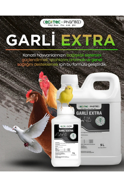 Ecotec Pharma Garli Extra 1 Litre Sarmısak Yağı - Kekik - Biberiye - Zencefil