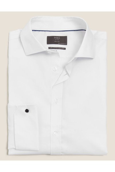 Marks & Spencer Saf Pamuklu Regular Fit Gömlek