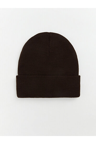 LC Waikiki Nevavm Farkıyla Lcw Accessories Brown Knitwear Plain Men's Beanie