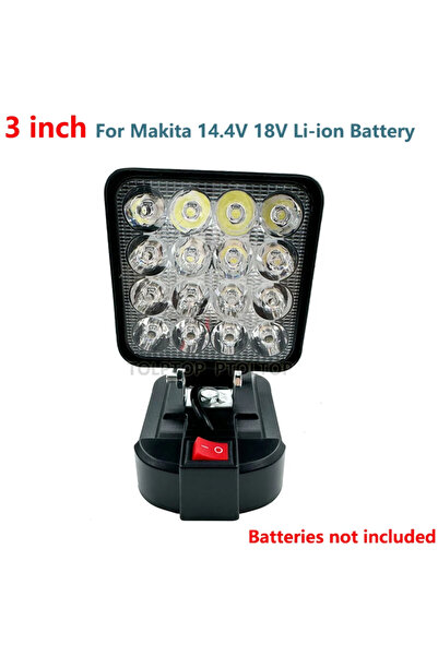 Choice1 3 inch Black NEW LED Work Light For Makita 14.4V 18V Li-ion Battery 3...