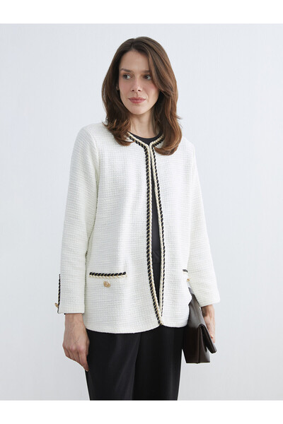 LC Waikiki Alita city women's cardigan with oval collar texture - the alita c...