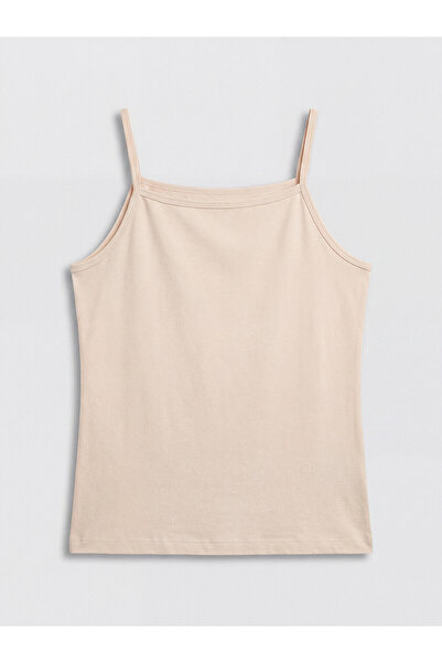 LC Waikiki Ozmarka New Season Girls' Tank Top with Rope Straps, Pack of 5
