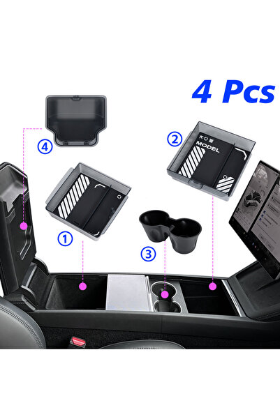 Choice13 Translucent 4 Pcs TEKSY 1/2/3/4/6/7/8pcs For Tesla New Model Y 2025 ...