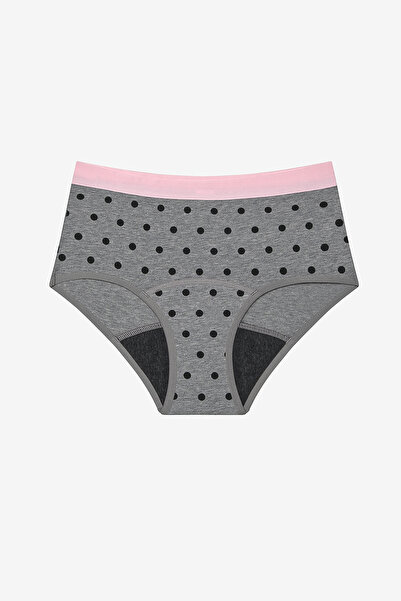 Penti My First Period Dotty Gray Multicolor Hipster Panties