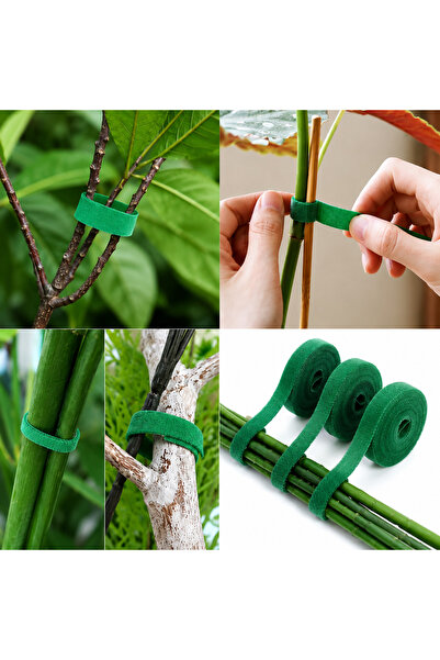 sanal trend 5 Meters 1 cm Green Garden Plant Seedling Binding Fixing Arrangem...