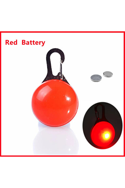 Choice Battery w502-Red LED Glowing Pendant Flashlight Dog Cat Collar Pet Lea...