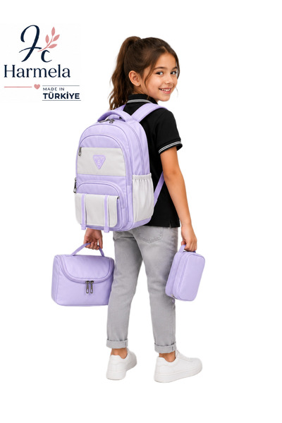 Harmela حقيبة مدرسية للأطفال من إيرست سكول، مجموعة من 3 قطع، حقيبة ظهر مدرسية...